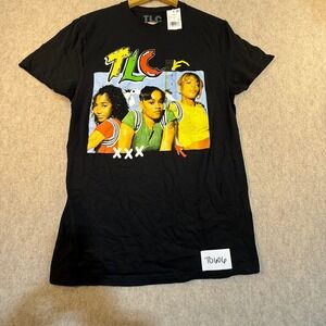TLC Graphic T-Shirt Womens Small Black 90s R&B Music Band Tee New TLC136376